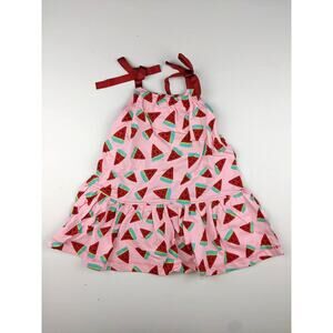 Hanna Andersson Pink & Red Watermelon Dress Girls 2T